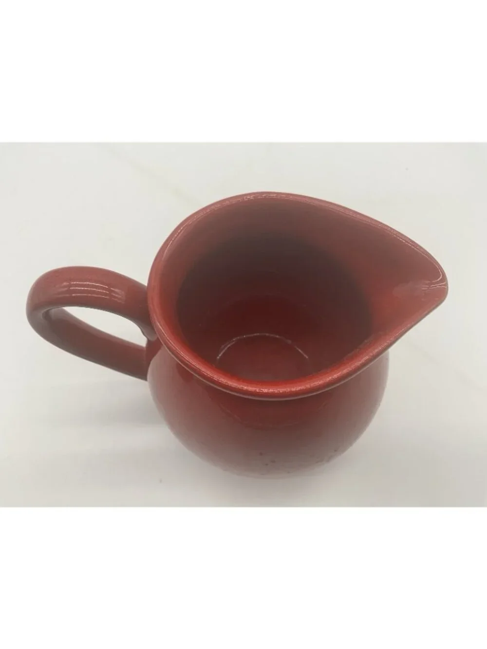 Waechtersbach Vintage Red Ceramic Creamer and Sugar Bowl Set in Cherry Red VTG